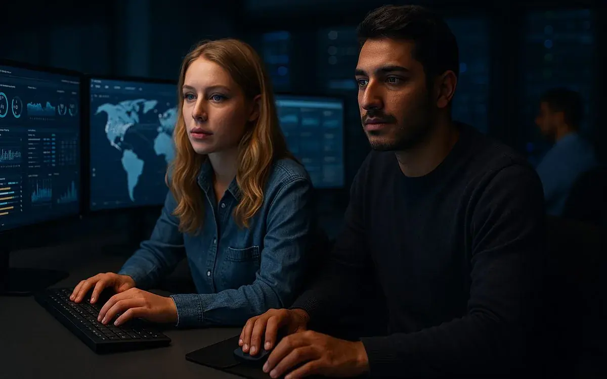 Global ICT support illustration